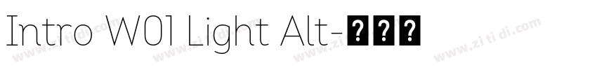 Intro W01 Light Alt字体转换 Intro W01 Light Alt字体转换